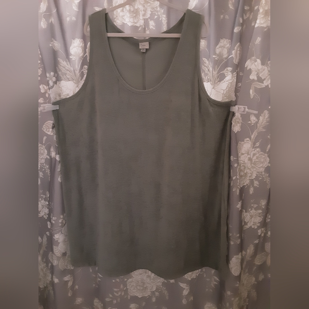 A New Day - 4x Terry Tank Dress Green